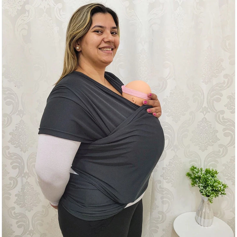 Canguru de Bebê Wrap Sling Malha 5MT - Várias Cores - Tamanho Único