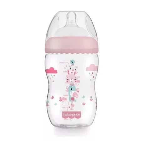 Mamadeira Fisher-Price First Moments Anticólica 270 ml Rosa/Azul