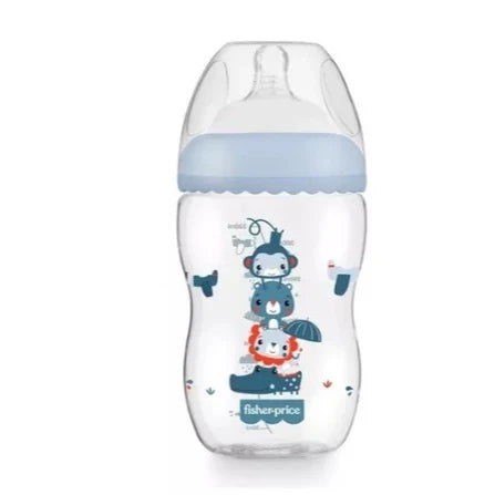 Mamadeira Fisher-Price First Moments Anticólica 270 ml Rosa/Azul