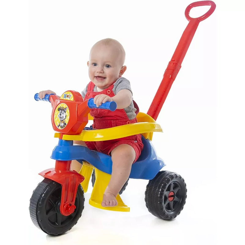 Carrinho De Passeio/pedal Infantil Kemotoca Baby Dog Azul - Kendy