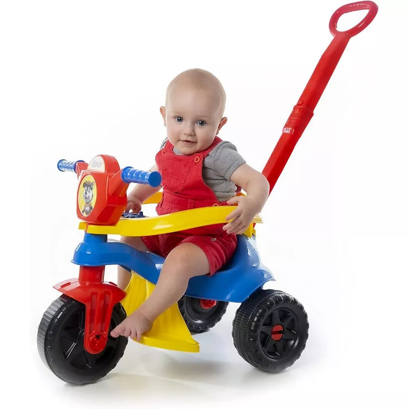 Carrinho De Passeio/pedal Infantil Kemotoca Baby Dog Azul - Kendy