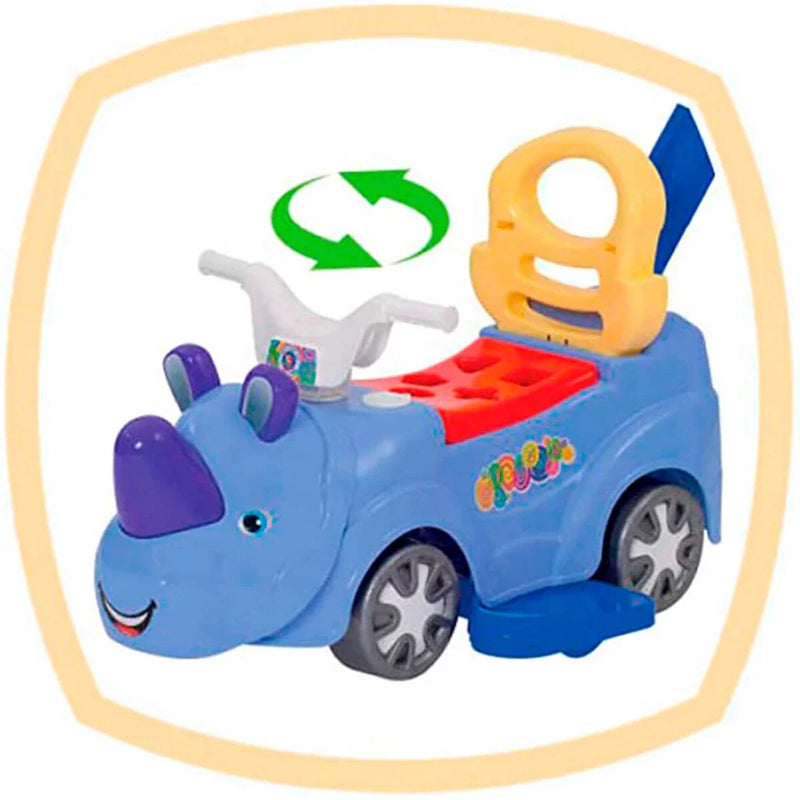 Carrinho de Passeio Infantil Rino Baby Car Menino Mercotoys