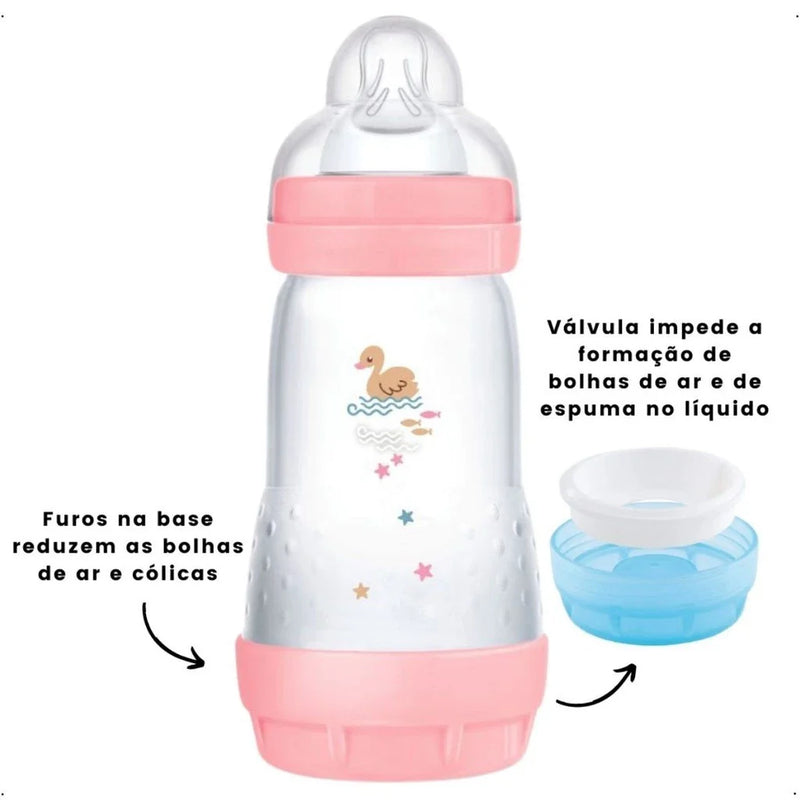 Kit 2 Mamadeiras Anticólica Mam 130ml e 260ml Easy Start