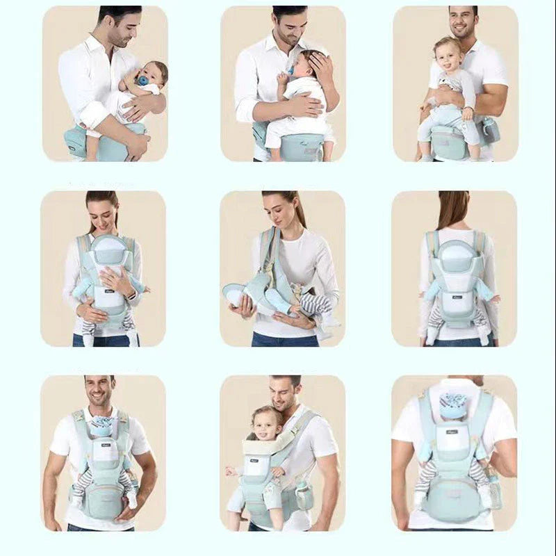 Banco De Cintura Para Bebê Canguru Bebe Passeio Varias Cores Mochila Infantil Hipseat Carrier