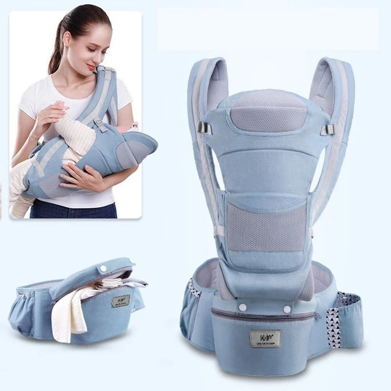 Banco De Cintura Para Bebê Canguru Bebe Passeio Varias Cores Mochila Infantil Hipseat Carrier