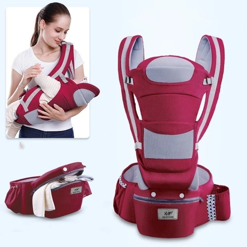 Banco De Cintura Para Bebê Canguru Bebe Passeio Varias Cores Mochila Infantil Hipseat Carrier